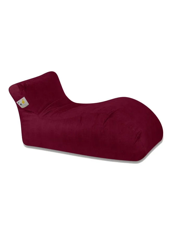 Ultra-Soft Bean Bag Relaxing Chair Burgundy 135 x 35 x 70cm-1