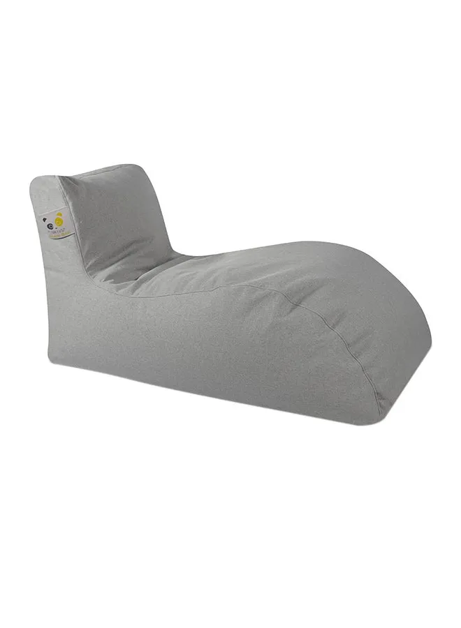 Ultra-Soft Bean Bag Relaxing Chair Gray 135x35x70cm-1