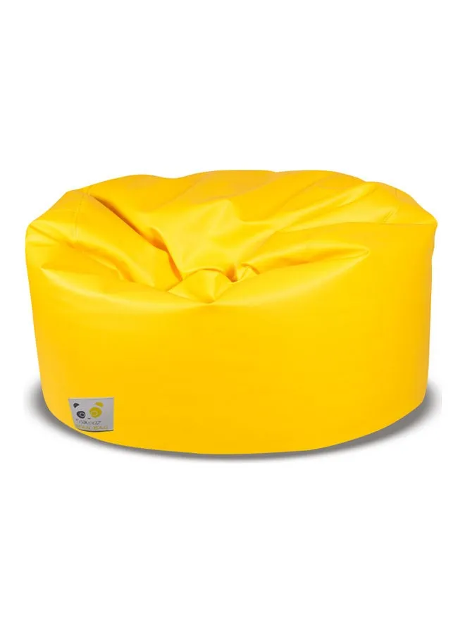 Ultra-Soft Bean Bag Relaxing Chair Yellow 100 x 35 x 100cm-1