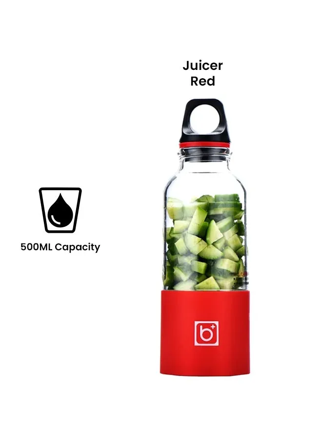 خلاط صغير محمول بمنفذ USB للشحن 500.0 ml Tbottle1034 أحمر-2