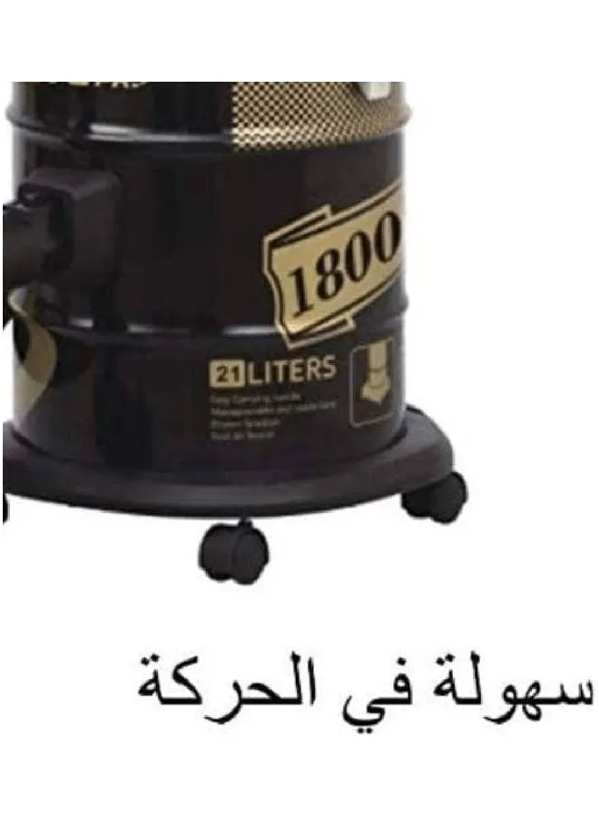 مكنسة كهربائية سعة 21.0 لترًا وقدرة 1800.0 وات GVCV-1800 أسود/ذهبي 21 L 1800 W GVCV-1800-2