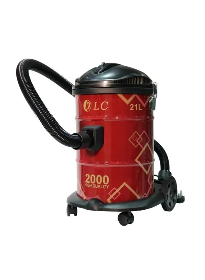 مكنسة كهربائية 21 L 2000 W DLC-39028H أحمر/ أسود-1