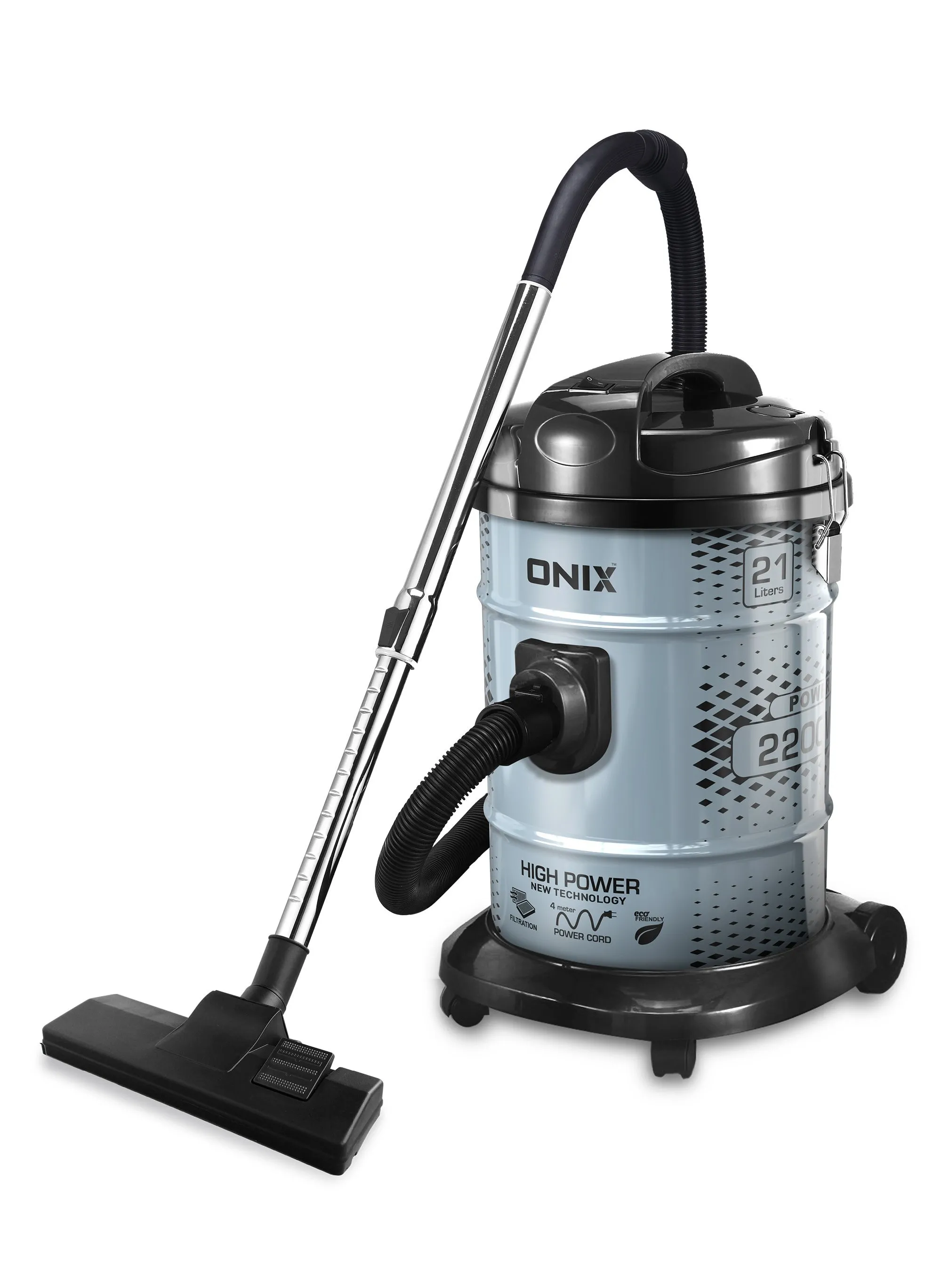 VACUUM CLEANER 21 LTR - مدخل قوي 2200 وات ، سعة غبار كبيرة 21 لتر ، وظيفة منفاخ ، ومقبض حمل مريح - رمادي-1